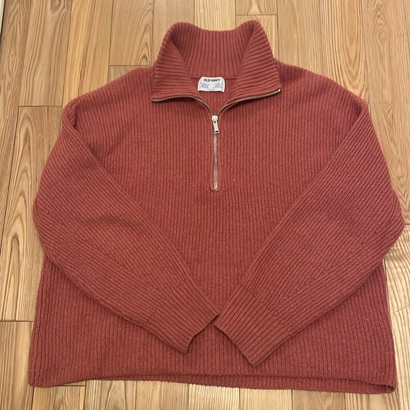 Old Navy Quarter Zip Knit Sweater - Picture 1 of 4